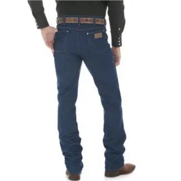 NEW Men’s Wrangler Prewashed Cowboy Cut® Slim Fit Jean 32x30 Dark Wash - Picture 4 of 16